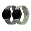 2 db szíj készlet Samsung Galaxy Watch 4-hez (40 mm), Kwmobile, szürke/zöld, szilikon, 57420.02