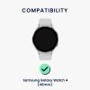 2 db szíj készlet Samsung Galaxy Watch 4-hez (40 mm), Kwmobile, szürke/zöld, szilikon, 57420.02