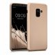 Kwmobile tok Samsung Galaxy A8 (2018) telefonhoz, szilikon, arany, 45634.66