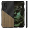 Kwmobile tok OnePlus Nord 2 5G telefonhoz, fa, barna/fekete, 57498.01