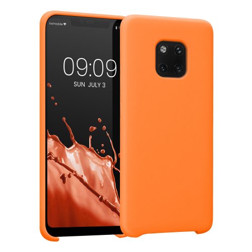 Kwmobile tok Huawei Mate 20 Pro telefonhoz, szilikon, narancs, 52287.150