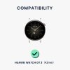 2 db szíj készlet Huawei Watch GT 3 Pro (43mm)/Watch GT 3 (42mm), Kwmobile, fekete/kék, szilikon, 57109.02