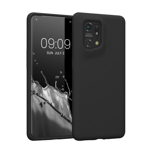 Kwmobile tok OPPO Find X5-höz, szilikon, fekete, 57629.01