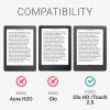 Kobo Glo HD/Touch 2.0 tok, Kwmobile, szürke, textil, 43008.22