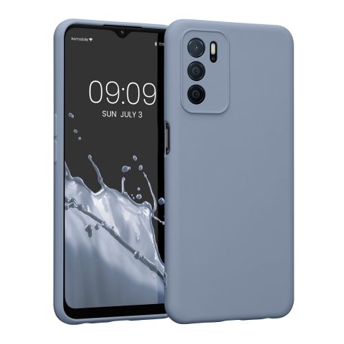 Kwmobile tok OPPO A16/A16s-hoz, szilikon, kék, 57572.12