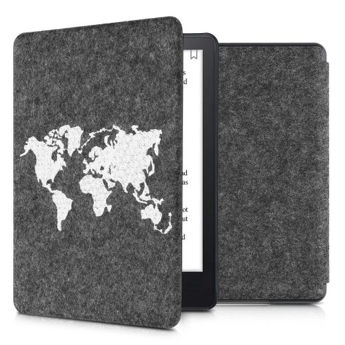 Amazon Kindle Paperwhite 11 tok, Kwmobile, szürke/fehér, textil, 56260.08