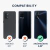 Kwmobile tok OPPO A16/A16s-hoz, szilikon, fekete, 57572.47