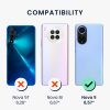 Kwmobile tok Huawei nova 9 telefonhoz, szilikon, átlátszó/fekete, 57665.01