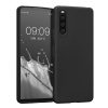 Kwmobile tok Sony Xperia 10 IV telefonhoz, szilikon, fekete, 57800.01