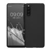 Kwmobile tok Sony Xperia 10 IV telefonhoz, szilikon, fekete, 57800.01