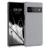 Kwmobile tok Google Pixel 6 Pro telefonhoz, textil, szürke, 57796.25