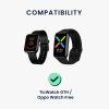 USB töltőkábel Oppo Watch Free, Kwmobile, fekete, műanyag, 57784.01