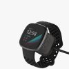 USB töltőkábel Fitbit Versa 3/Sense, Kwmobile, fekete, műanyag, 57781.01