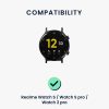 2 db szíj készlet Realme Watch S/Watch S Pro/Watch 2 Pro készülékhez, Kwmobile, fekete/zöld, szilikon, 57786.02