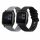 Garmin Venu Sq/Venu Sq Music, Kwmobile, fekete/szürke, szilikon, 57776.01 szíj 2 db-os készlet