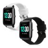 2 db szíj készlet Willful Smartwatch/Fitnesstrackerhez, Kwmobile, fekete/fehér, szilikon, 57791.01