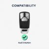 Autókulcs fedél Audi 3 gombokhoz - Smart Key, Kwmobile, többszínű, szilikon, 52827.03