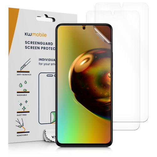 3 db Kwmobile védőfólia készlet Xiaomi Redmi Note 11/Redmi Note 11s készülékekhez, elöl, polimer, 57943.2