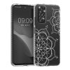 Kwmobile tok Xiaomi Redmi Note 11/Redmi Note 11s telefonhoz, szilikon, átlátszó/ezüst, 57822.03