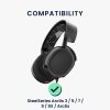 2 db-os fülpárna készlet STEELSERIES Arctis 7/Arctis 9/Arctis fejhallgatókhoz, Kwmobile, fekete/fehér, Eco-bőr, 57962.02