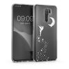 Kwmobile tok Xiaomi Redmi 9 telefonhoz, szilikon, átlátszó/ezüst, 57083.04