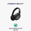 2 db-os fülpárna készlet Bose QuietComfort 45 fejhallgatóhoz, Kwmobile, fekete, Eco-bőr, 58061.01