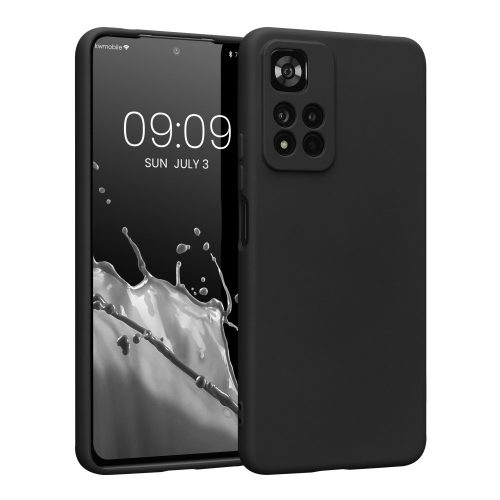 Kwmobile tok Xiaomi Redmi Note 11 Pro Plus 5G telefonhoz, szilikon, fekete, 58097.47