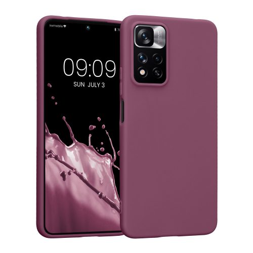 Kwmobile tok Xiaomi Redmi Note 11 Pro Plus 5G telefonhoz, szilikon, lila, 58095.187