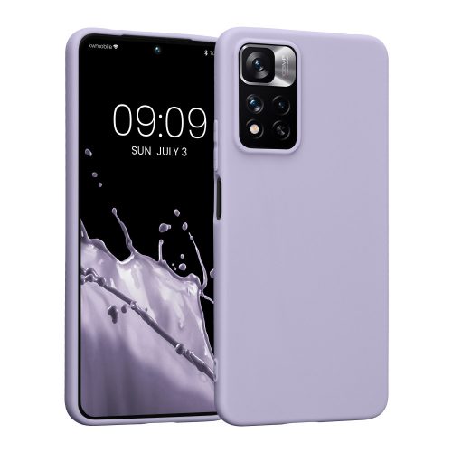 Kwmobile tok Xiaomi Redmi Note 11 Pro Plus 5G telefonhoz, szilícium, lila, 58095.108