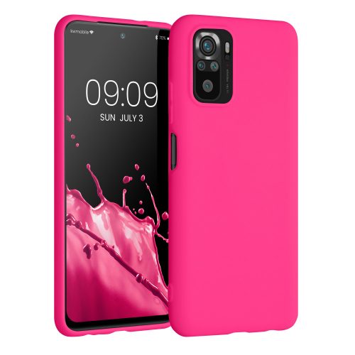 Kwmobile tok Xiaomi Redmi Note 10/Redmi Note 10S telefonhoz, szilikon, rózsaszín, 54541.77