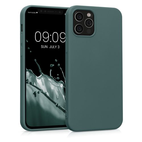 Kwmobile tok Apple iPhone 12/iPhone 12 Pro telefonhoz, szilikon, zöld, 53844.171