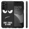 Kwmobile tok Samsung Galaxy A23 telefonhoz, szilikon, fekete/fehér, 58242.01