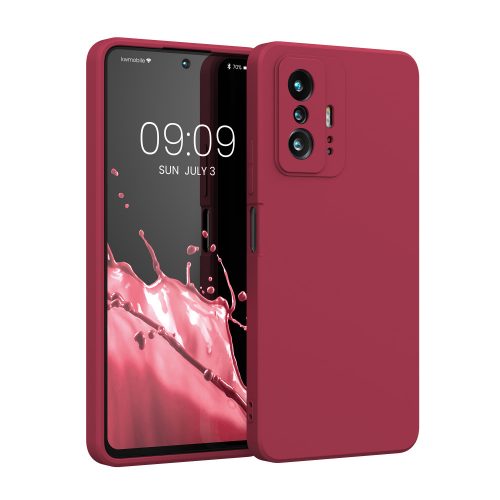 Kwmobile tok Xiaomi 11T/11T Pro telefonhoz, szilikon, piros, 56573.229