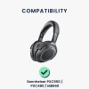 db-os fülpárna készlet Sennheiser PXC550/PXC480/MB660 fejhallgatóhoz, Kwmobile, fekete, ökológiai bőr, 58340.01