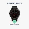 Számlapkeret Garmin Fenix 7, Kwmobile, fekete/ezüst, alumínium, 58350.01