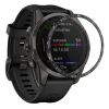 Számlapkeret Garmin Fenix 7S, Kwmobile, fekete/ezüst, alumínium, 58352.01