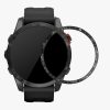 Számlapkeret Garmin Fenix 7S, Kwmobile, fekete/ezüst, alumínium, 58352.01