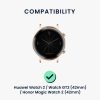 Huawei Watch 2/Watch GT2 (42 mm)/Honor Magic Watch 2 (42 mm) szíj, Kwmobile, barna/fekete, természetes bőr, 58464.05