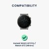 Szíj Huawei Watch GT 2 Pro/Watch GT 2 (46 mm), Kwmobile, fekete, szilikon, 58462.01