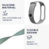 2 db pánt készlet Xiaomi Mi Smart Band 6/Mi Band 6/Mi Band 5 telefonhoz, Kwmobile, zöld/szürke, szilikon, 57428.07