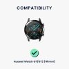 Szíj Huawei Watch GT (46 mm)/Watch GT 2 (46 mm), Kwmobile, kék, természetes bőr, 55891.206