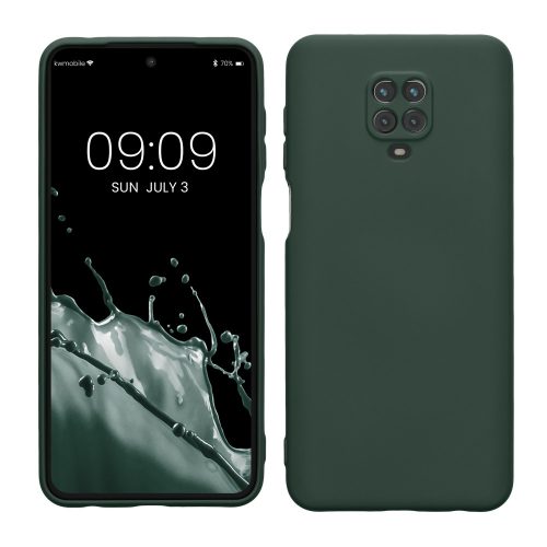 Kwmobile tok Xiaomi Redmi Note 9S/Redmi Note 9 Pro/Redmi Note 9 Pro Max telefonokhoz, szilikon, zöld, 56562.169