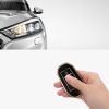 Peugeot/Citroen 3 gombos autókulcs burkolat - Smart Key, Kwmobile, fekete/arany, szilikon, 58603.01