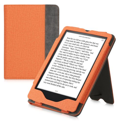 Amazon Kindle Paperwhite 11 tok, Kwmobile, narancssárga/szürke, ökobőr, 56261.06