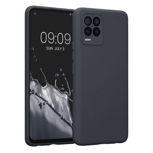 Kwmobile tok Realme 8 (2021)/8 Pro (2021) telefonhoz, szilikon, fekete, 57573.47