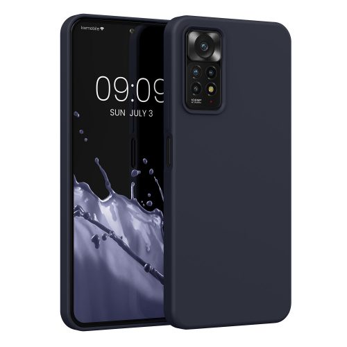 Kwmobile tok Xiaomi Redmi Note 11 Pro/Redmi Note 11 Pro 5G telefonhoz, szilikon, kék, 57373.186