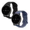 2 db pánt készlet Garmin Venu Sq/Venu 2 Plus/Vivomove Sport, Kwmobile, fekete/kék, szilikon, 58746.01 készülékekhez