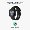 Dokkolóállvány Fitbit Versa 3-hoz, Kwmobile, fekete/szürke, fém, 58724.01