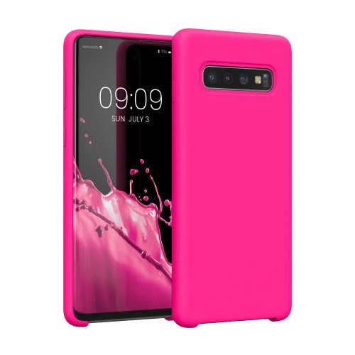 Kwmobile tok Samsung Galaxy S10 telefonhoz, szilikon, rózsaszín, 47732.77