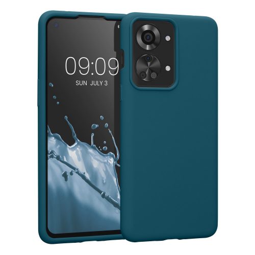 Kwmobile tok OnePlus Nord 2T telefonhoz, szilikon, zöld, 58764.57